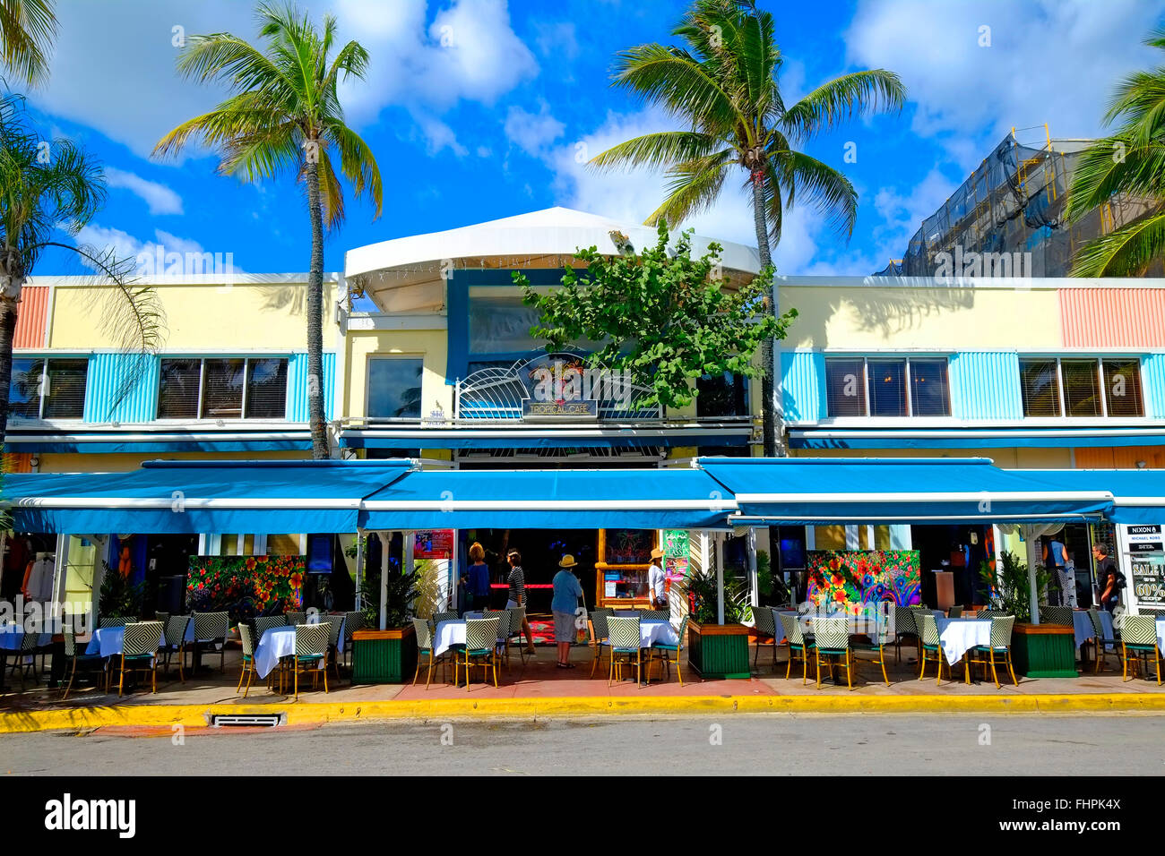 FL Floride Miami Beach Art Deco de South Beach Ocean Drive Banque D'Images FL Floride Miami Beach Art Deco de South Beach Ocean Drive Banque D'Images