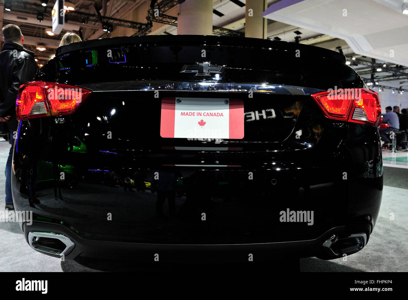 Un Canadien fait Chevrolet sur l'affichage à l'auto de Toronto 2016 à la Toronto Metro Convention Centre, Toronto, Ontario, Canada. 14 février, 2016. Banque D'Images