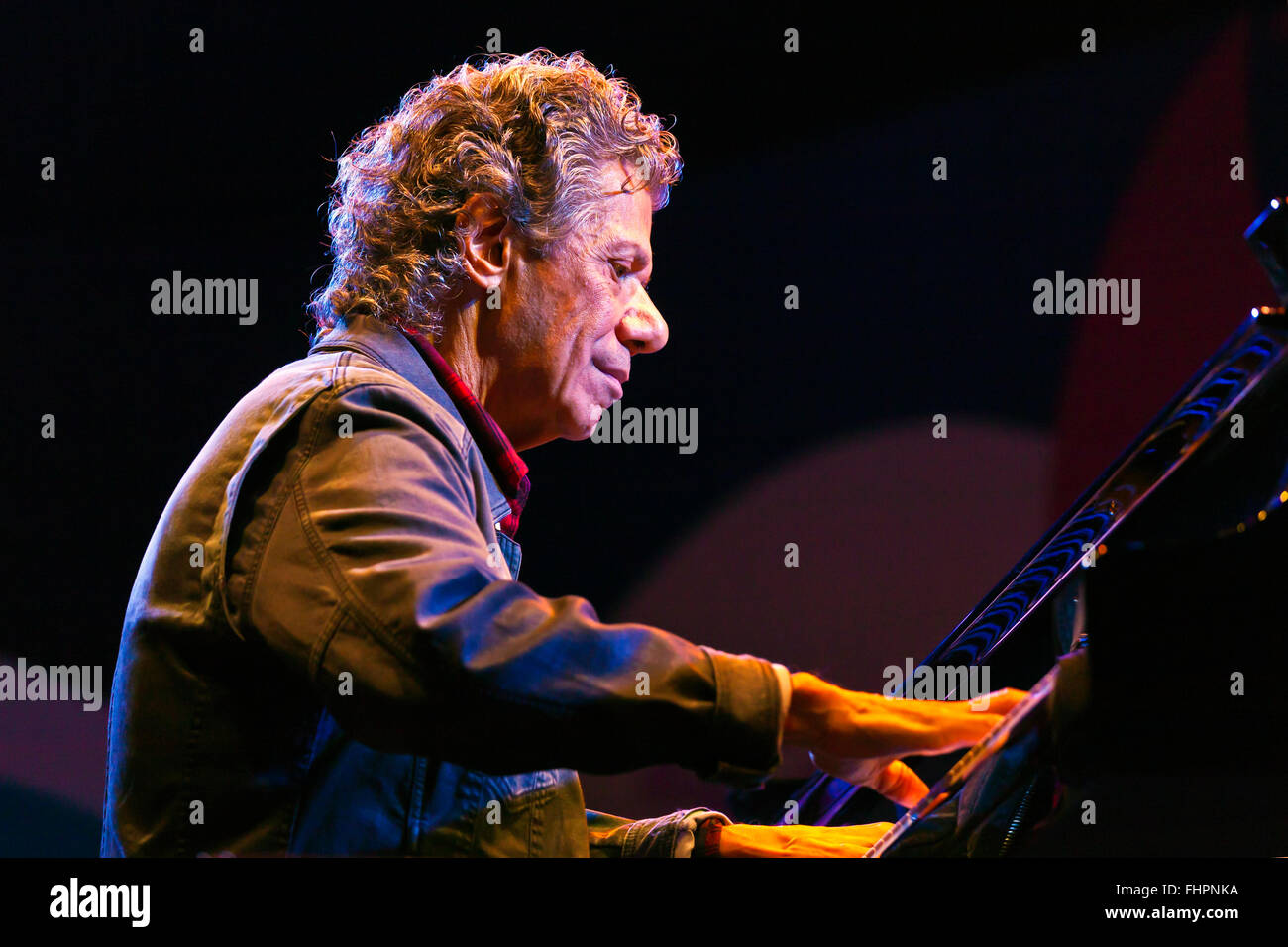 CHIC COREA effectue lors du 58e Festival de Jazz de Monterey, Californie Banque D'Images