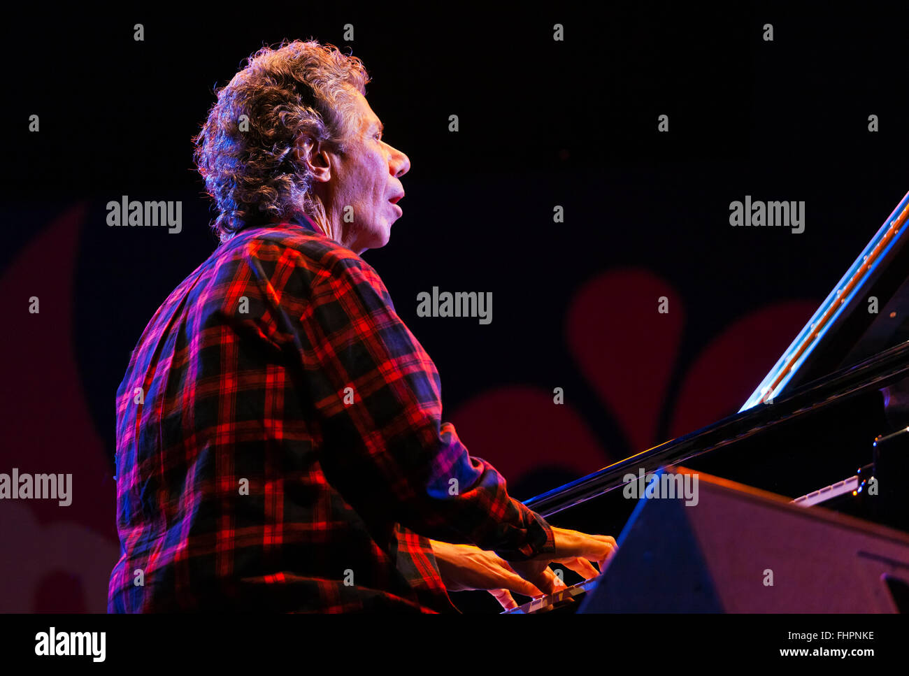 CHIC COREA effectue lors du 58e Festival de Jazz de Monterey, Californie Banque D'Images