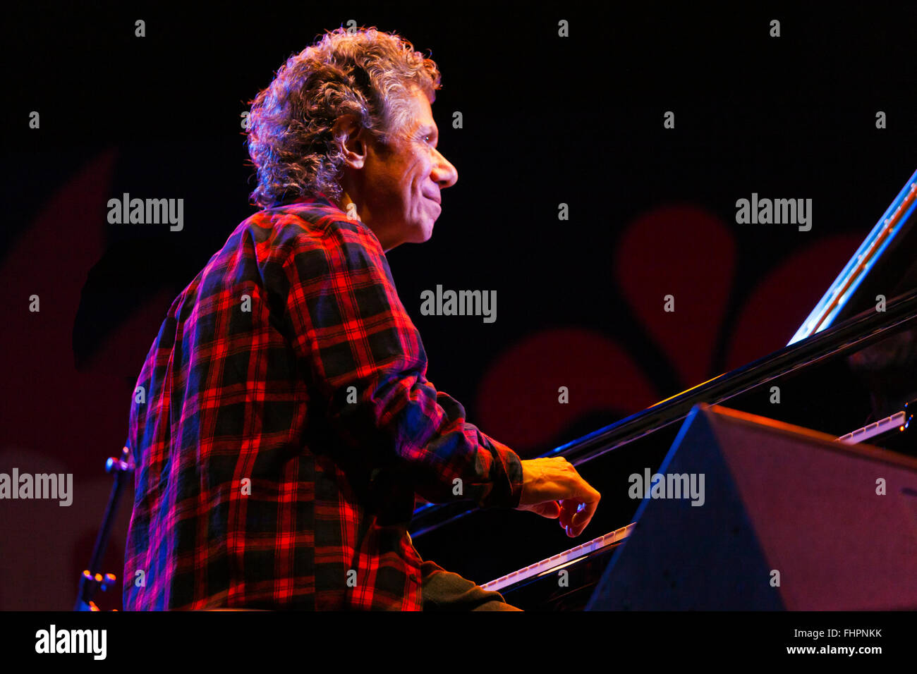 CHIC COREA effectue lors du 58e Festival de Jazz de Monterey, Californie Banque D'Images