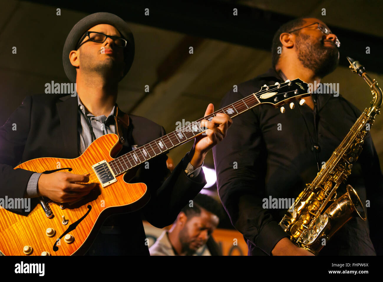 L'âme créole en prestation au Festival de Jazz de Monterey, Californie Banque D'Images