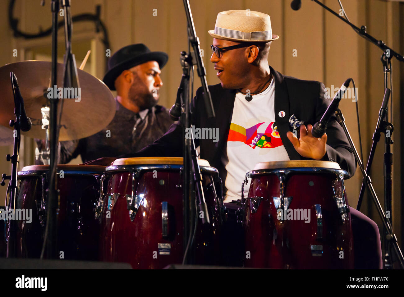 L'âme créole en prestation au Festival de Jazz de Monterey, Californie Banque D'Images