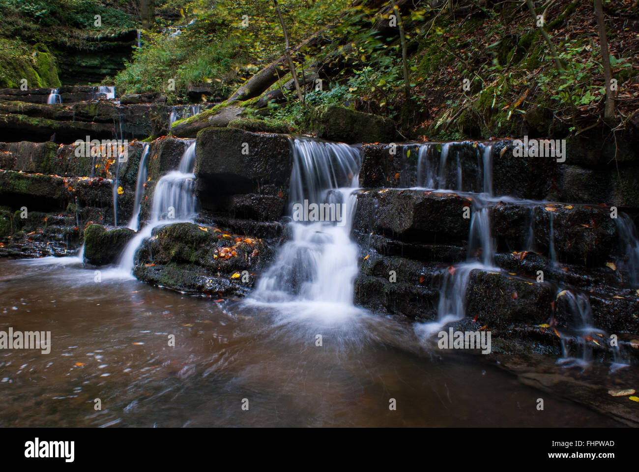 Scaleber Cascade Force Régler Yorkshire UK Banque D'Images