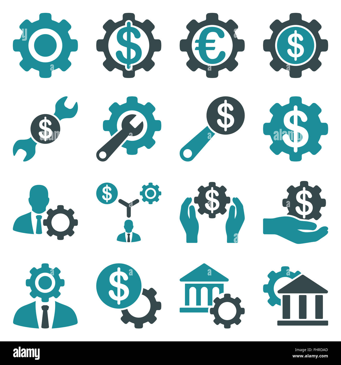 Outils financiers et options icon set Photo Stock - Alamy