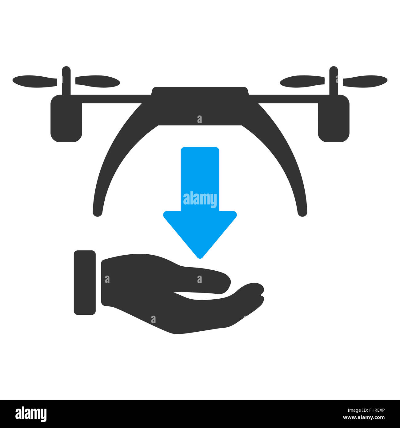 Décharger l'icône Télévision Drone Banque D'Images