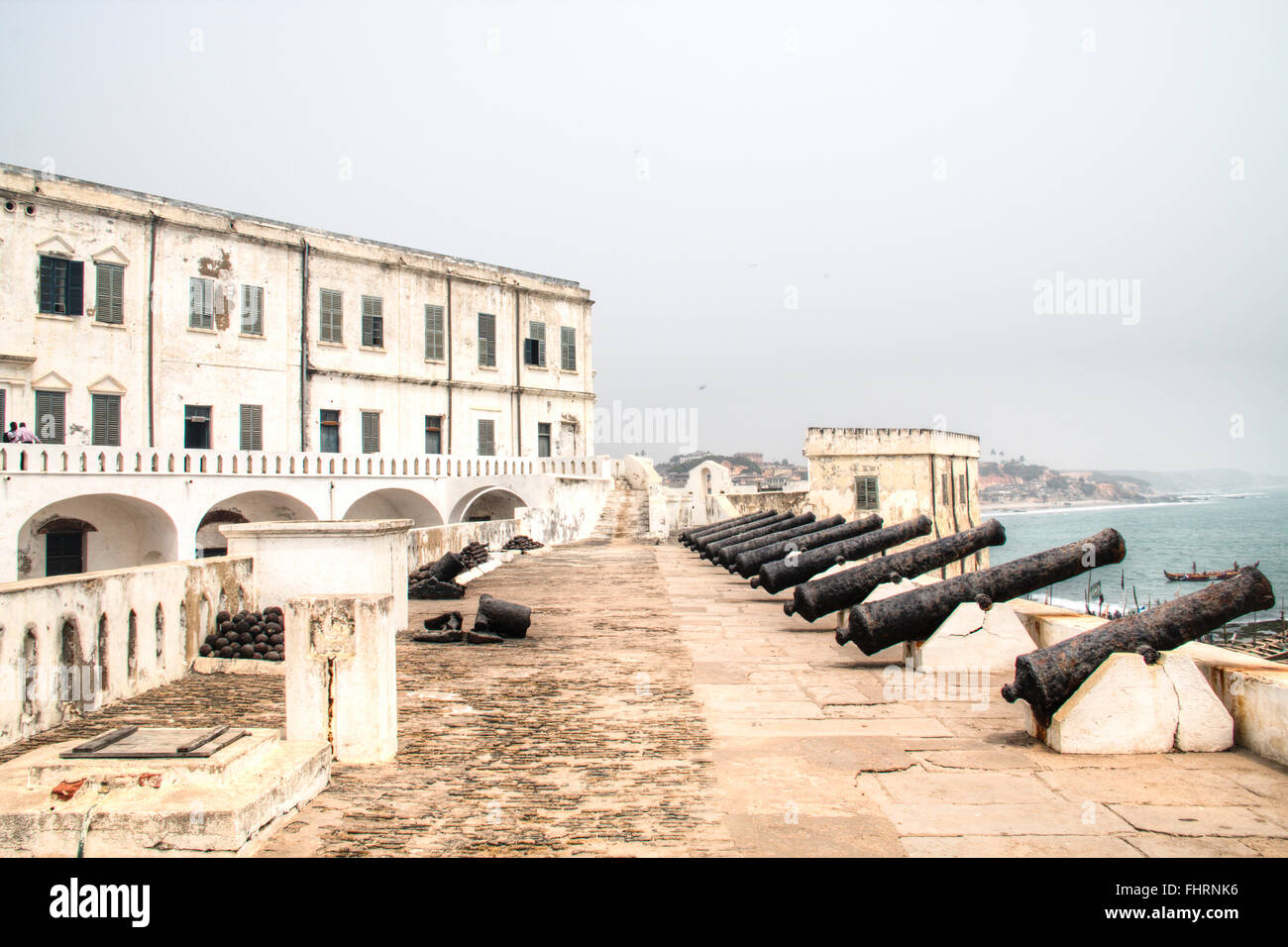 Le château de Cape Coast au Ghana est l'un d'une quarantaine d'esclave, ou des châteaux forts commerciaux de grande, construite sur la Côte d'Or Banque D'Images