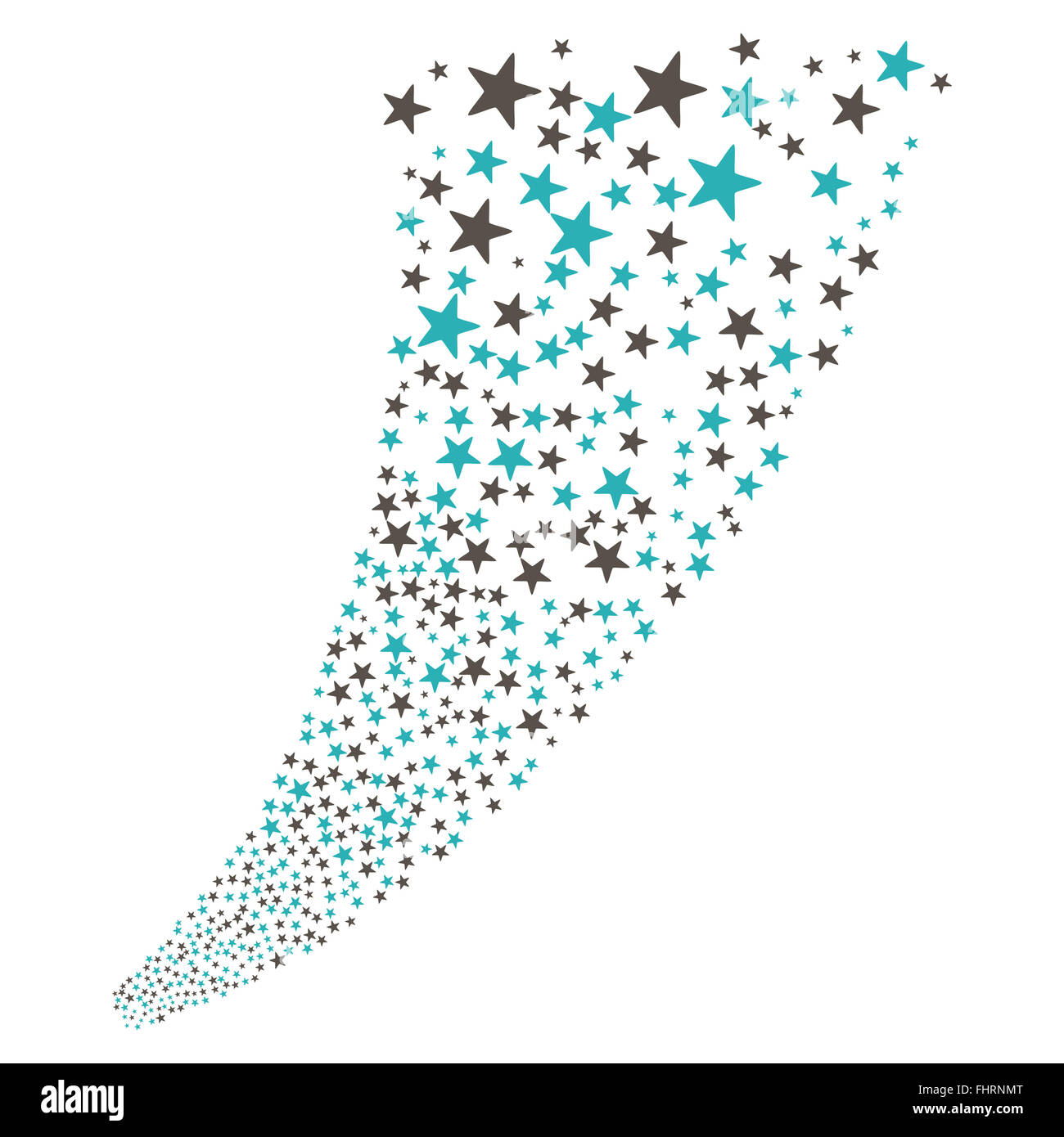 D'Artifice pyrotechnique Star Stream Banque D'Images