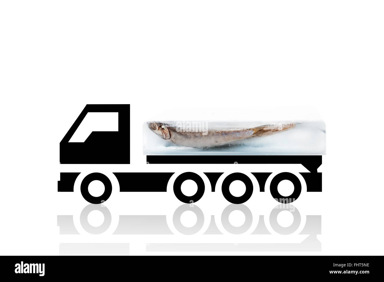 La logistique des produits frais. Banque D'Images