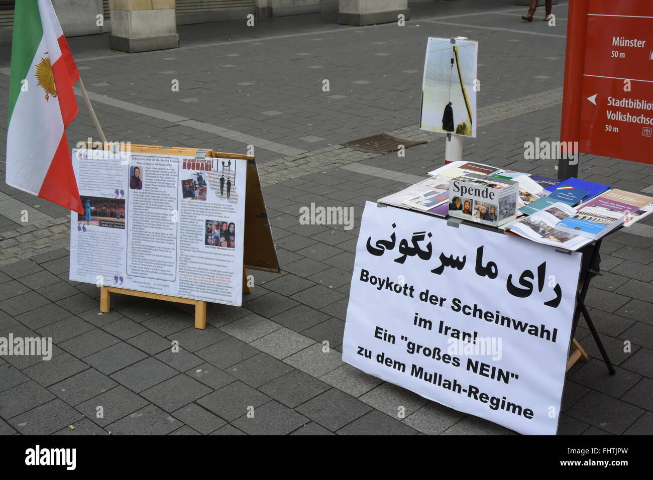 Manifestation contre l'élection de l'Iran Banque D'Images