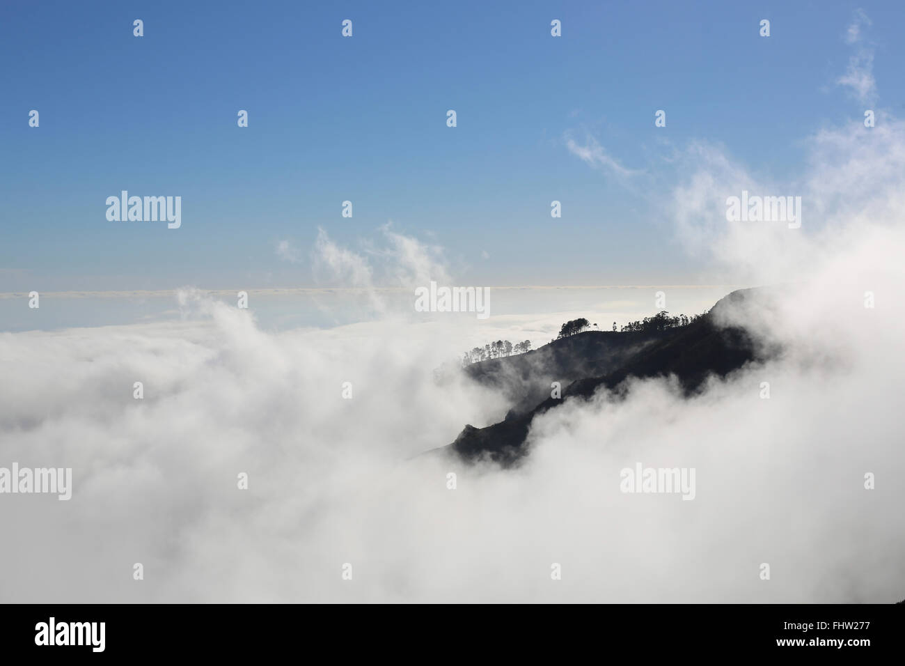 Portugal, Madère, paysage avec des nuages Banque D'Images