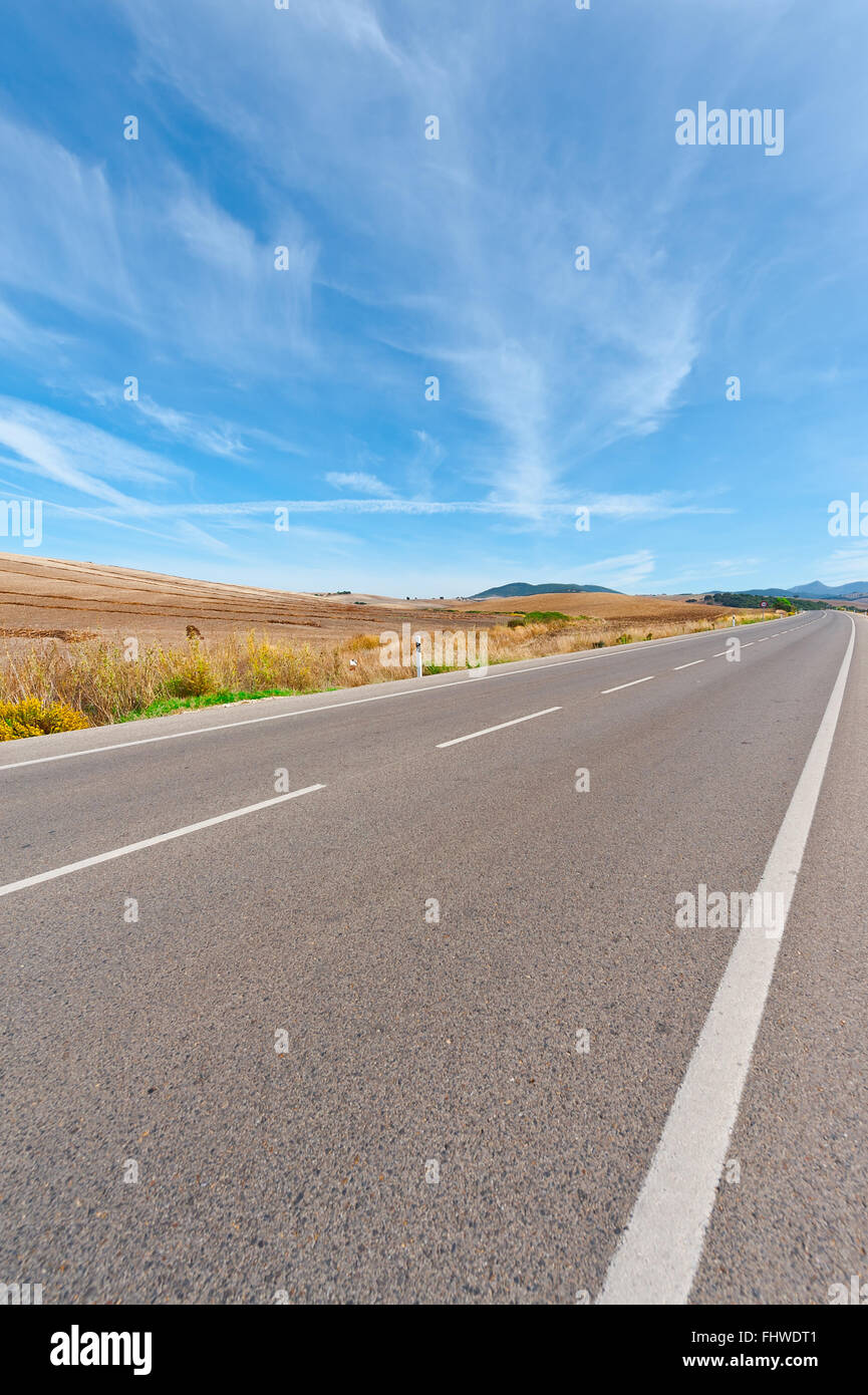 Route asphaltée Banque D'Images