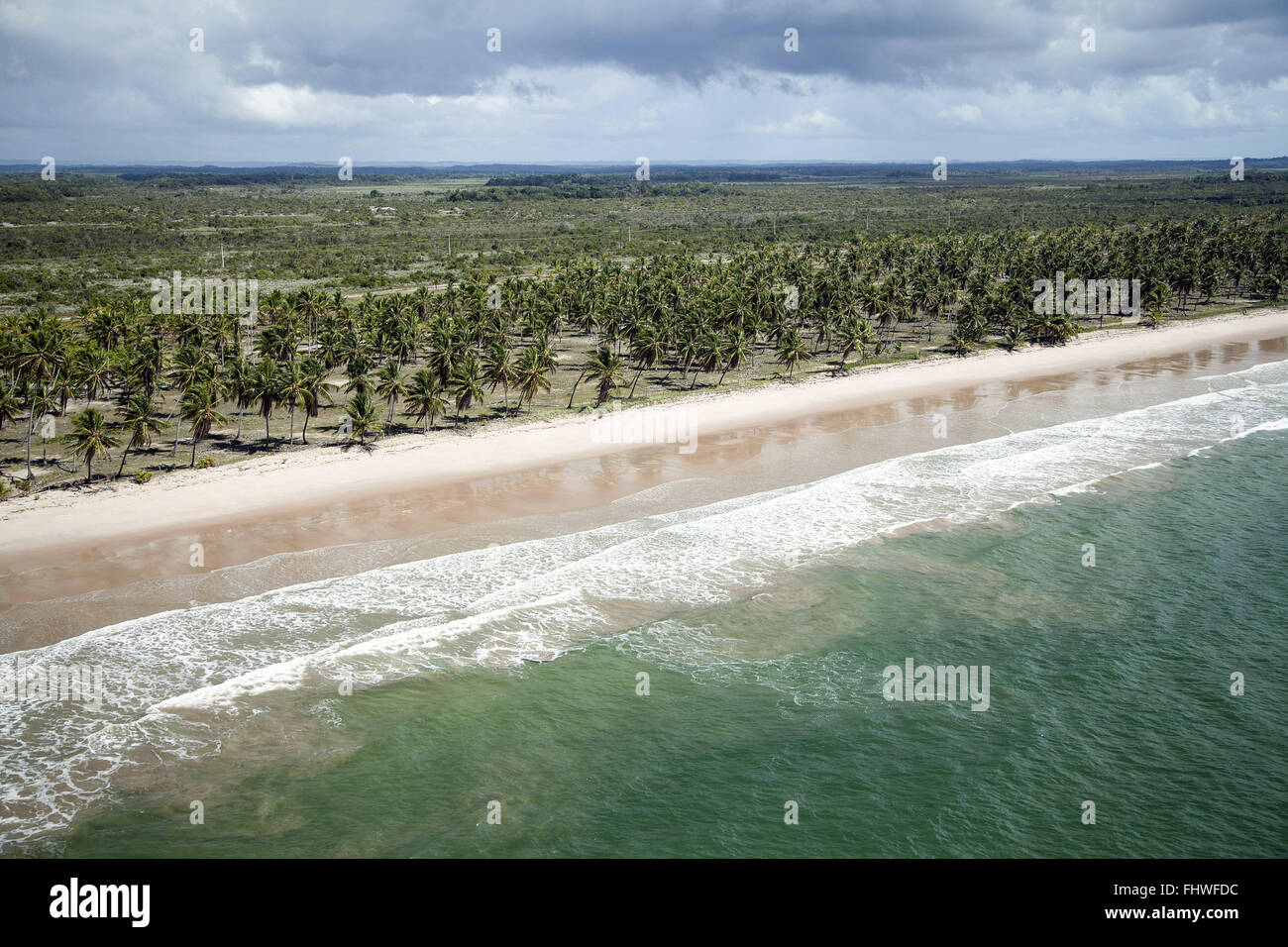 Beach Cueira - Archipel Tinharé Boipeba - Banque D'Images