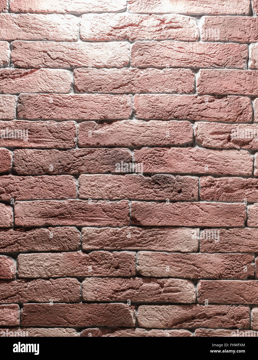 Mur de brique rouge. Close-up photo de briques. Banque D'Images