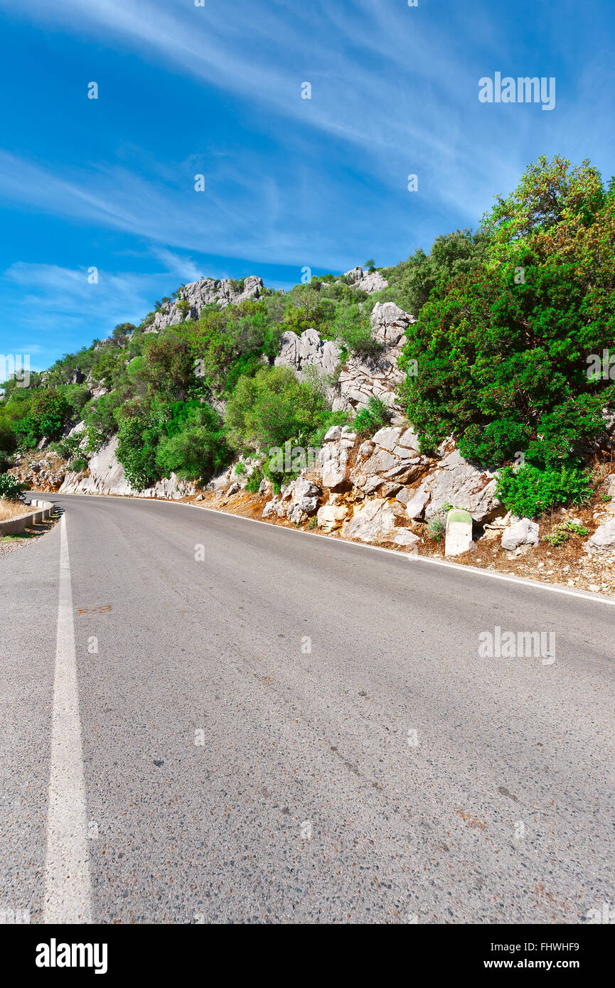 Route asphaltée Banque D'Images