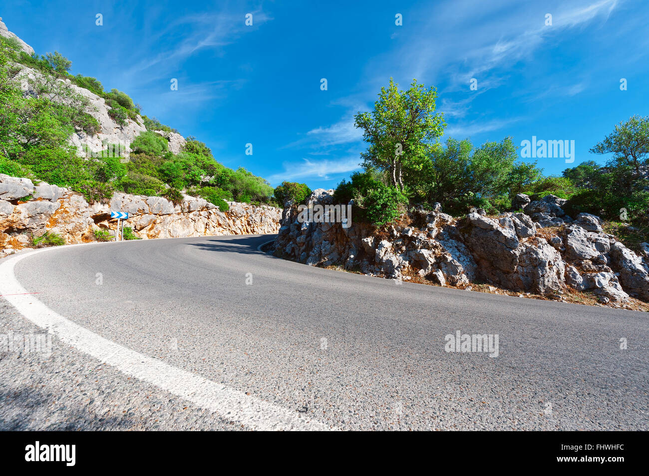 Route asphaltée Banque D'Images