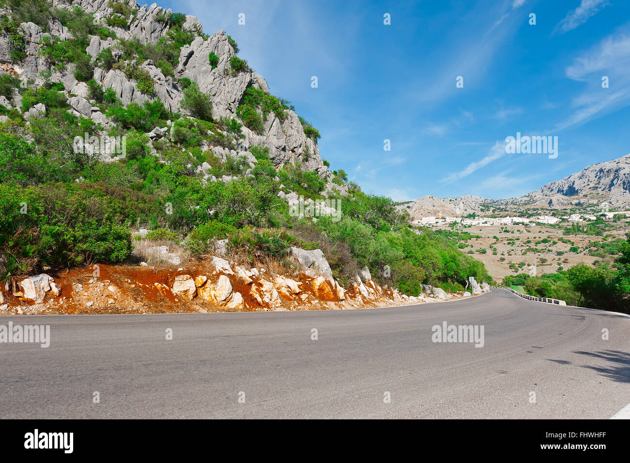 Route asphaltée Banque D'Images
