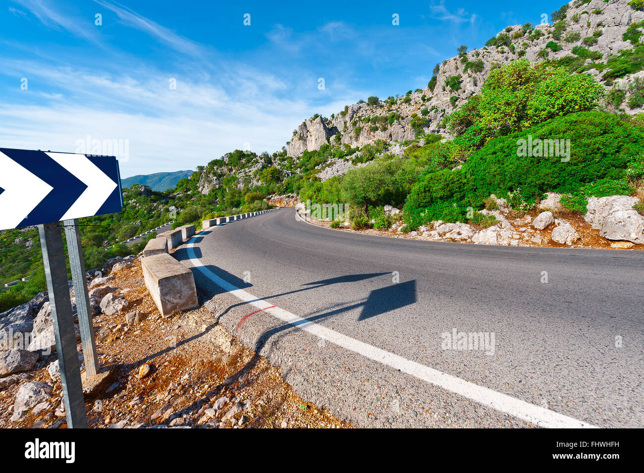 Route asphaltée Banque D'Images
