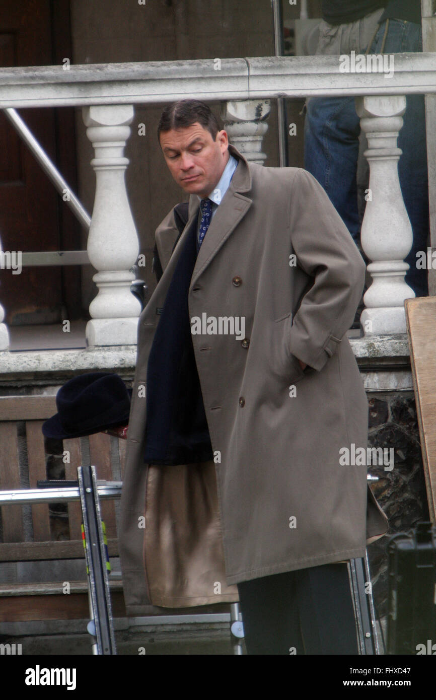 Dominic West à Londres le tournage sur le plateau de casser le moule, (crédit image © Jack Ludlam) Banque D'Images