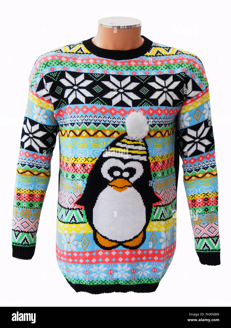Pull De Noël Homme – Motif Sapin & Pingouin – Doux, Chaud, Idéal Pour Les Fêtes - 5