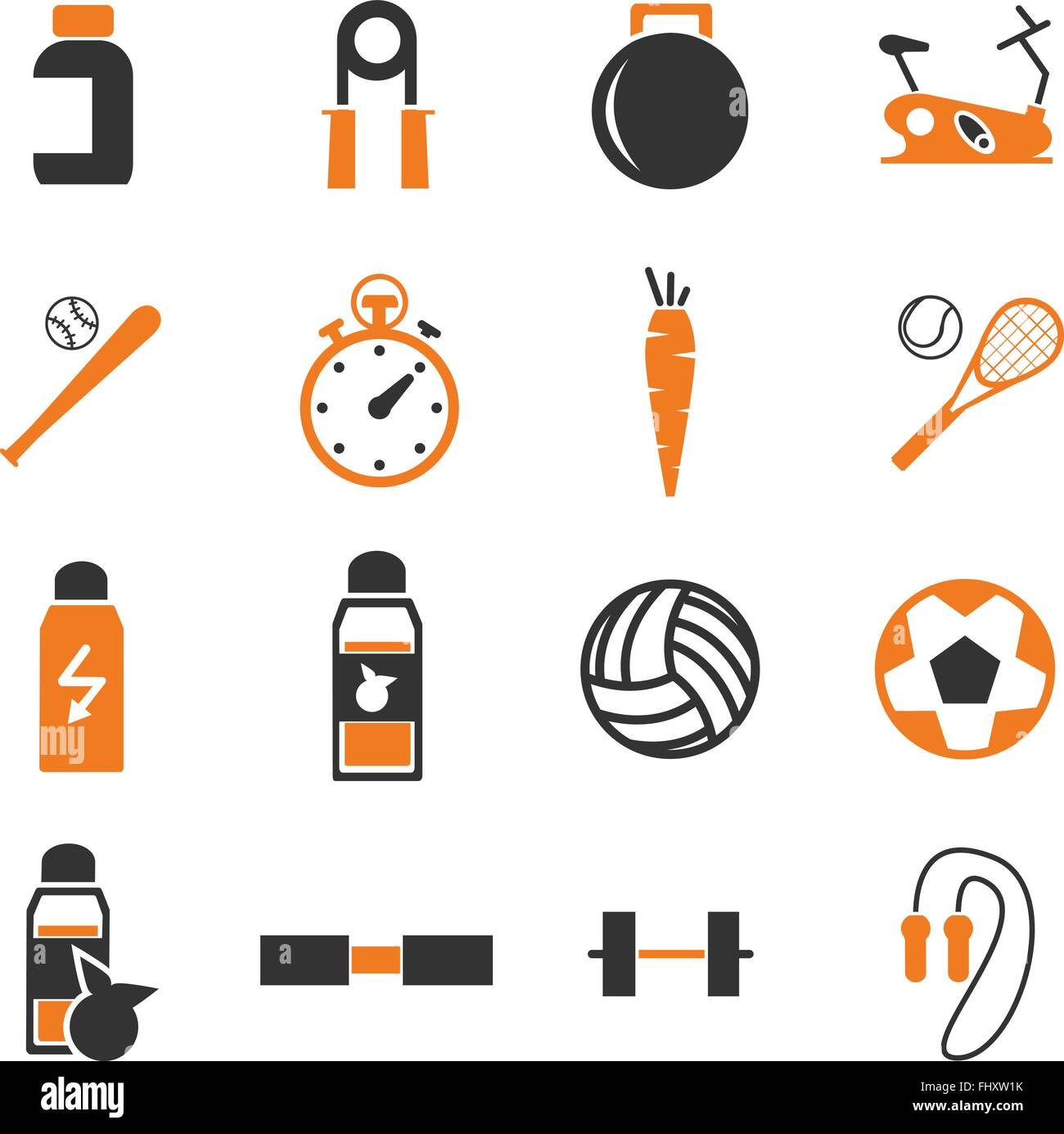 Icônes web remise en forme pour la conception d'interface utilisateur Illustration de Vecteur