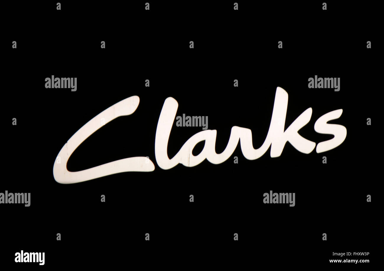 Markennamen : 'Clarks", Berlin. Banque D'Images