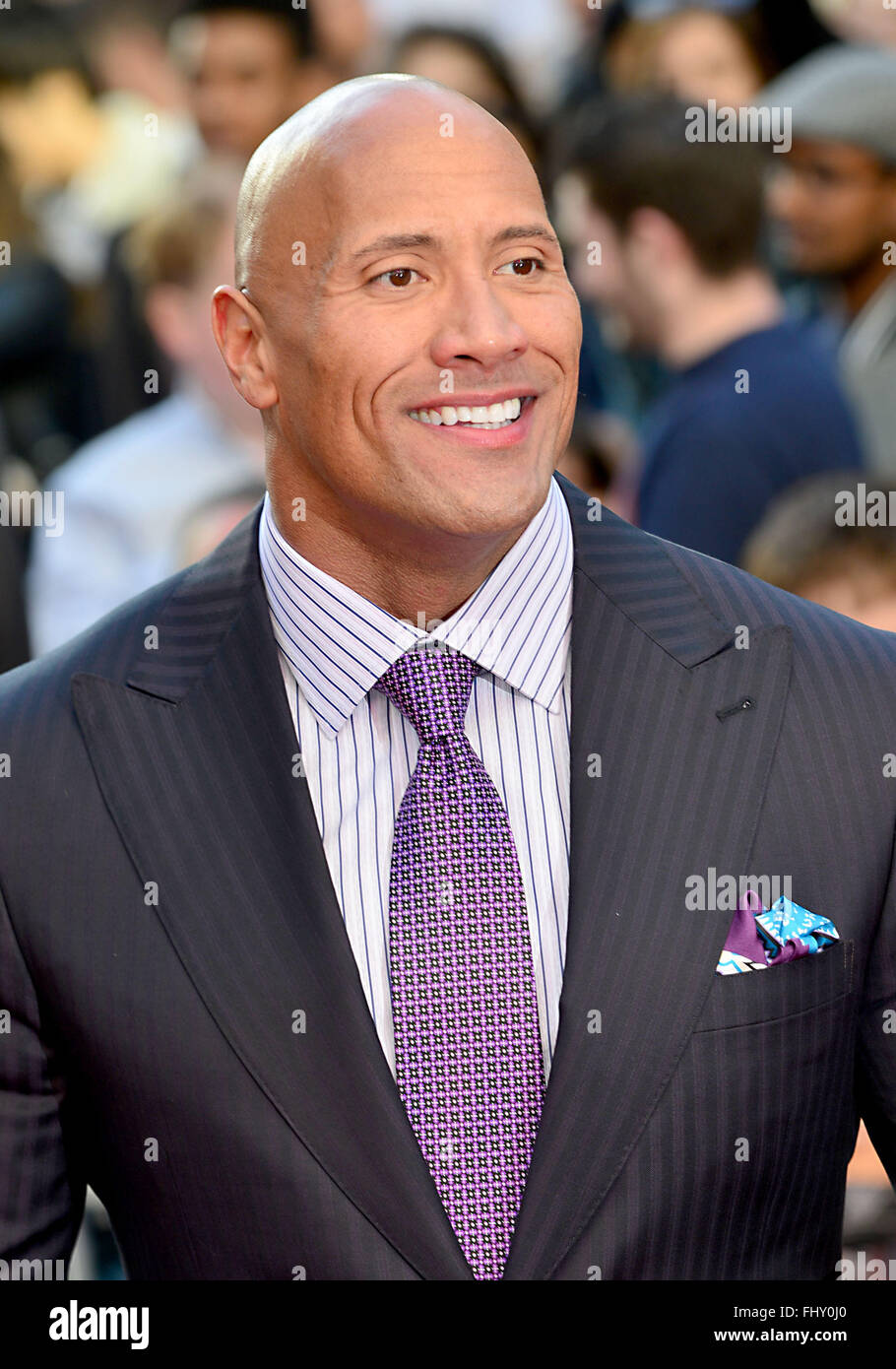 Dwayne Johnson assiste à la 'San Andreas' Première mondiale à l'Odeon Leicester Square à Londres, en Angleterre. 21 mai 2015. Banque D'Images