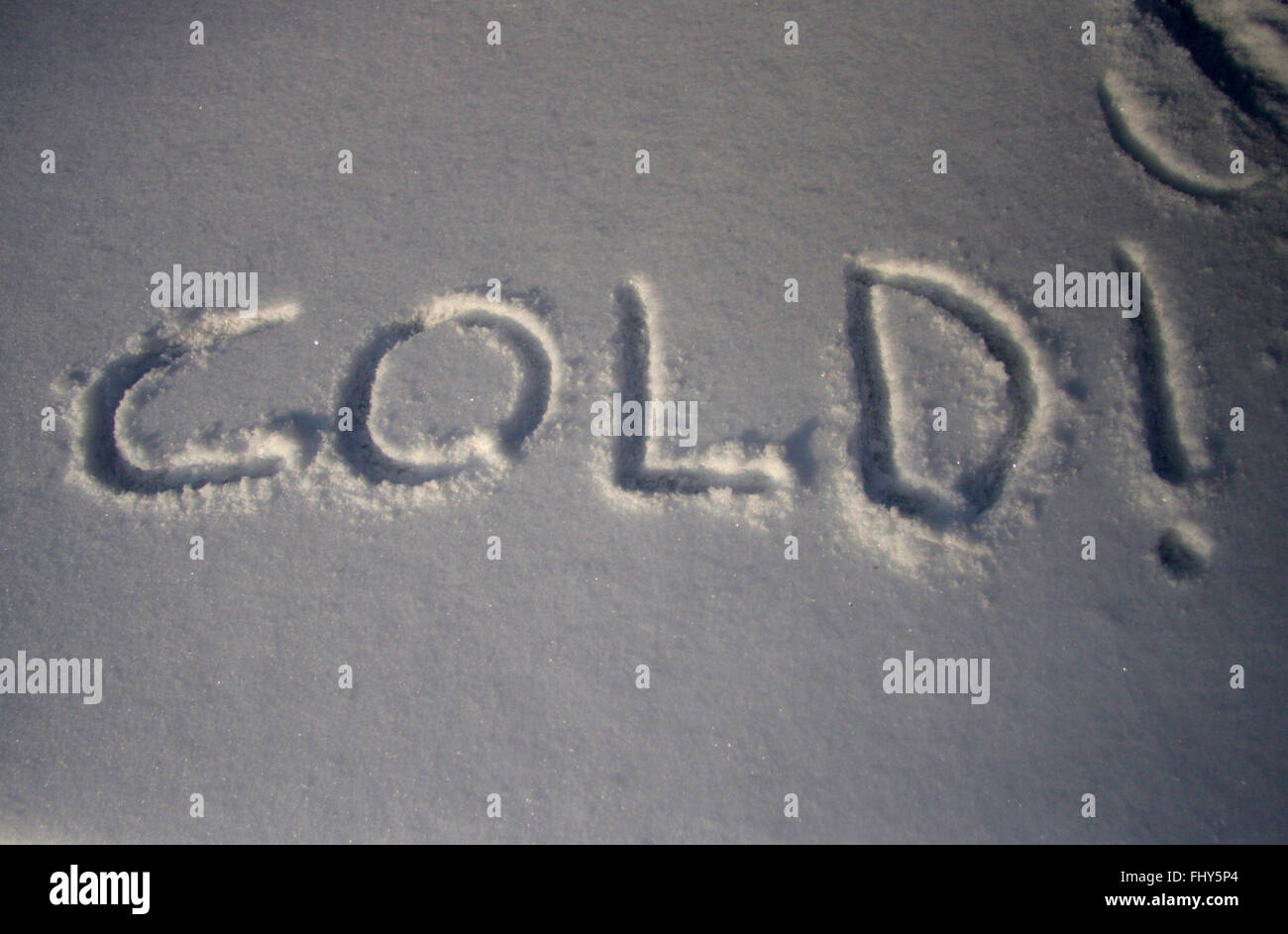 Symbolbild : le froid, la neige. Banque D'Images