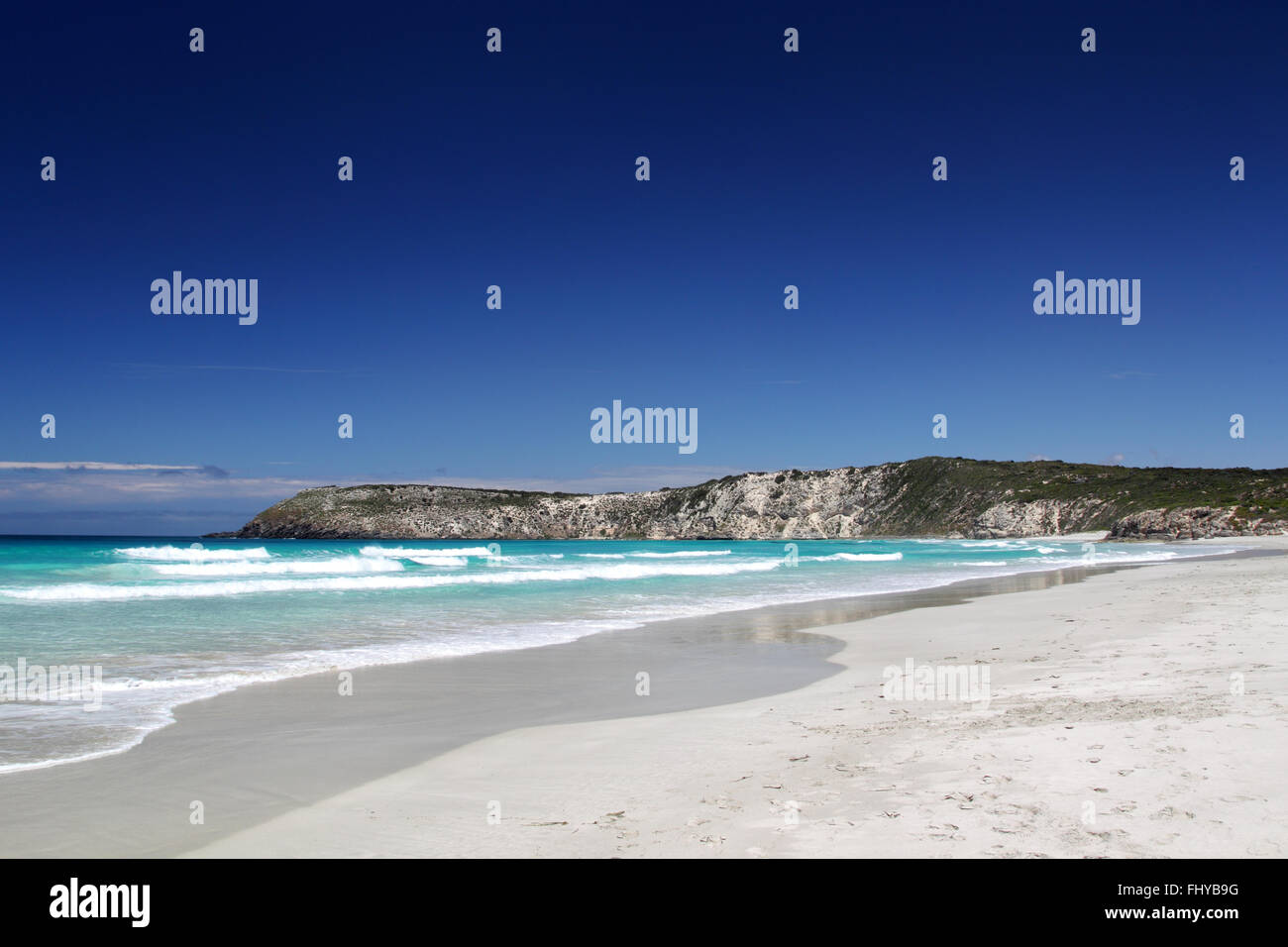 Paysage côtier dans la région de Pennington Bay, sur Kangaroo Island, Australie du Sud, Australie. Banque D'Images