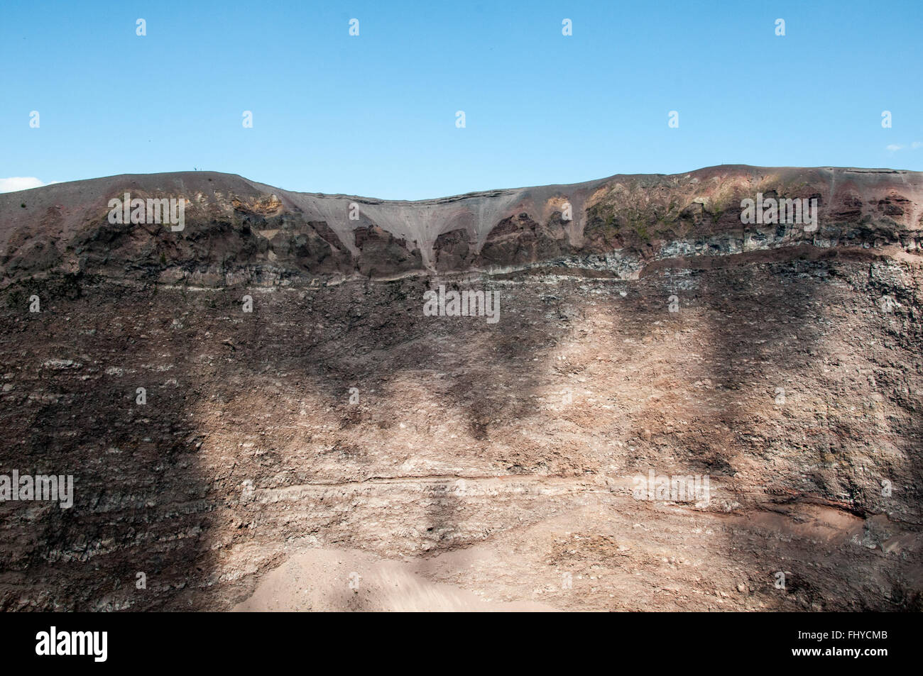 Italie.Napoli.Naples.Lava del Vesuvio.Laves Vésuve.Photo Stereo Sommer