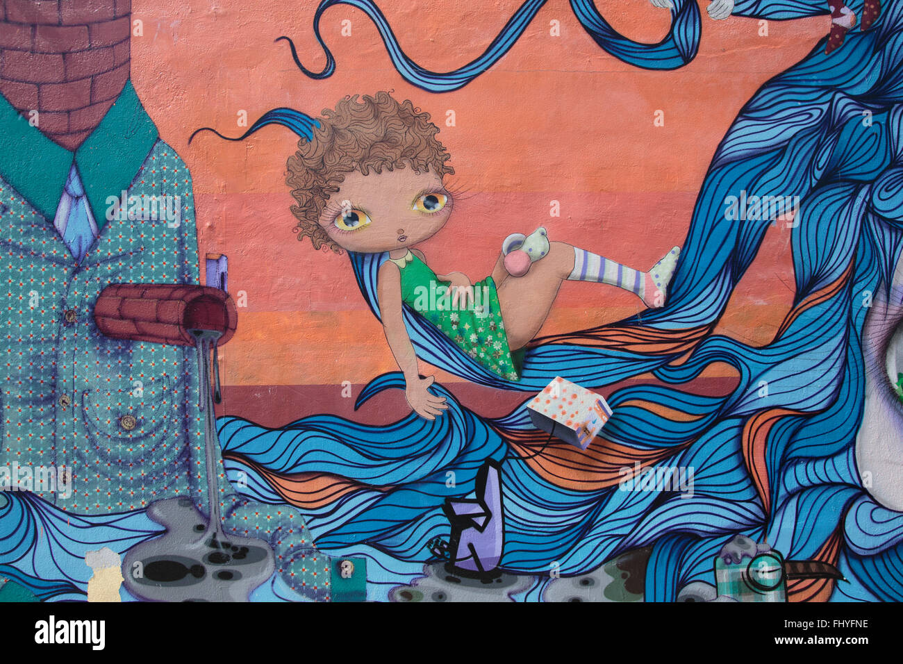 Les murs, Wynwood Miami Banque D'Images