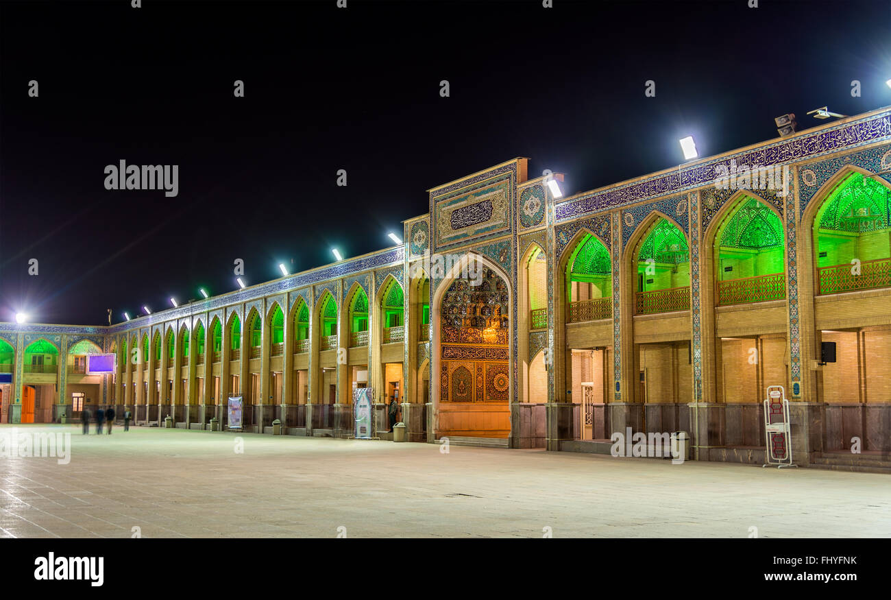 Cour de Shah Cheragh mosquée de Shiraz - Iran Banque D'Images