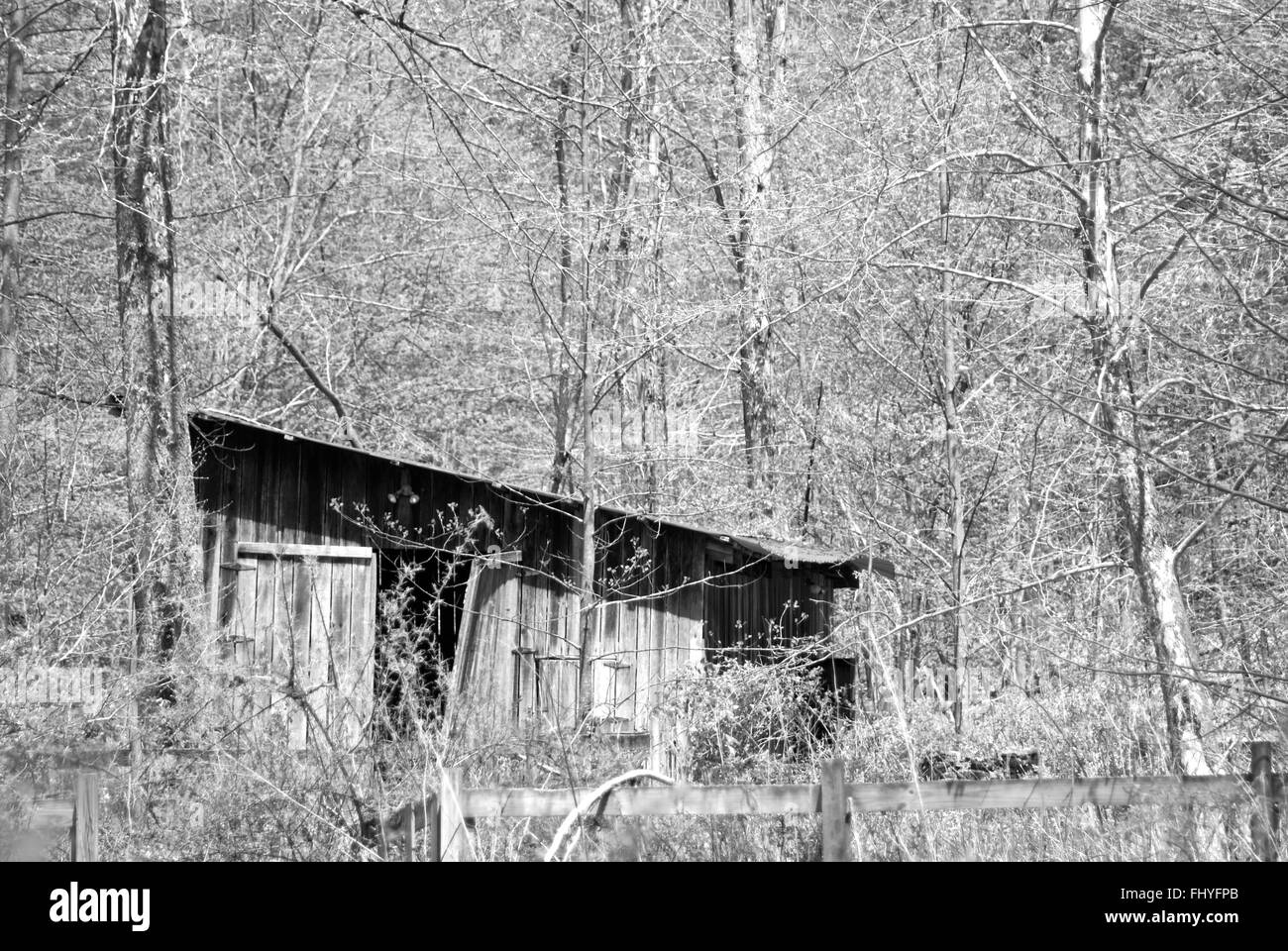 VintageOld granges américaines Banque D'Images