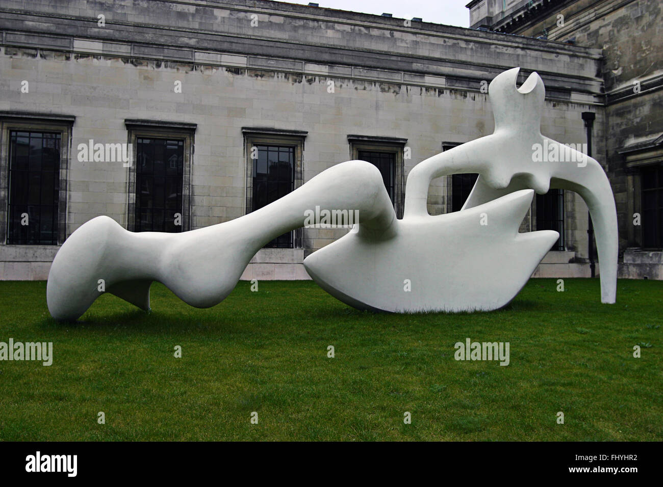 Henry Moore Sculpture, Cambridge en Angleterre Banque D'Images