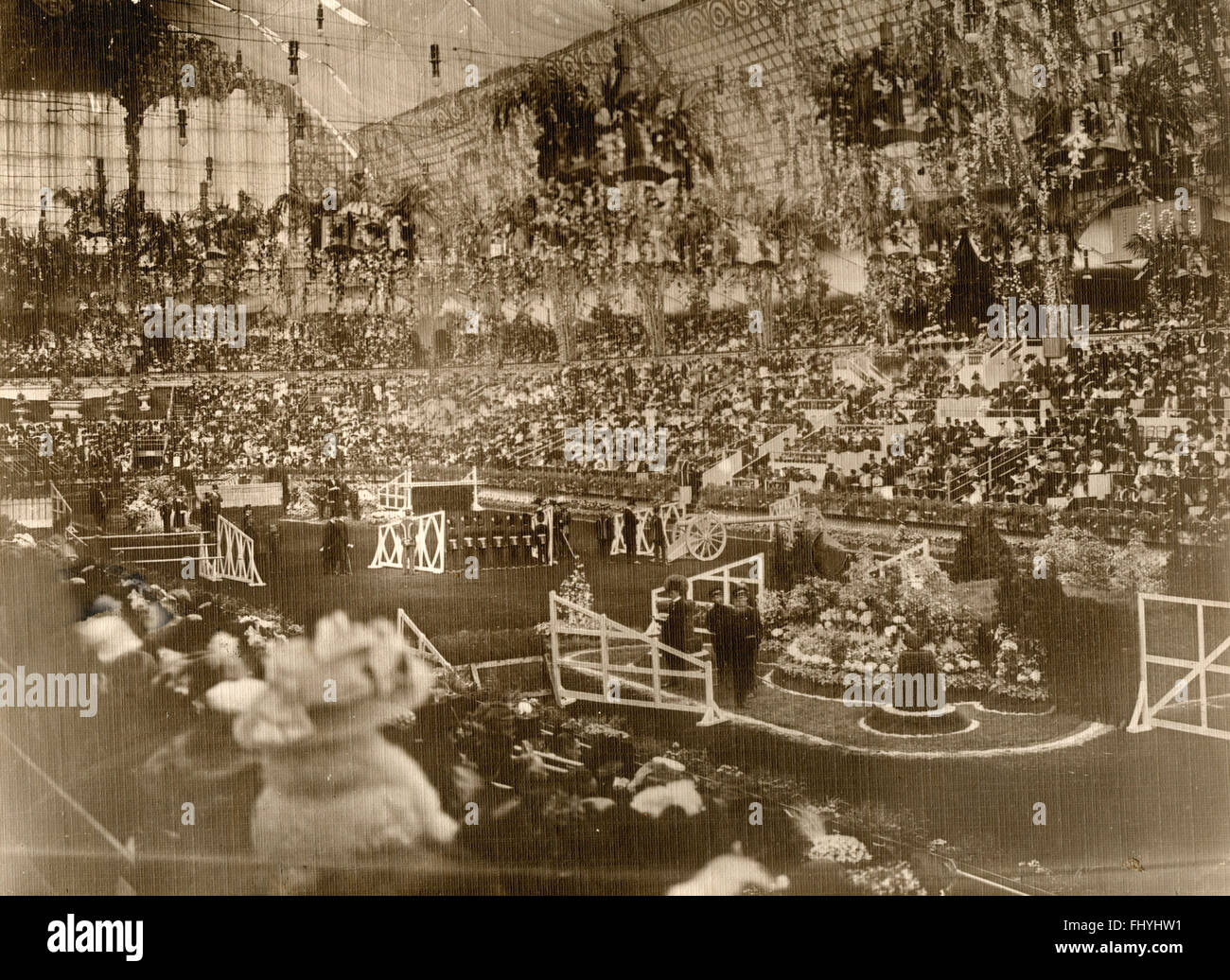 International Horse Show à l'Olympia, Londres, UK 1909 Banque D'Images