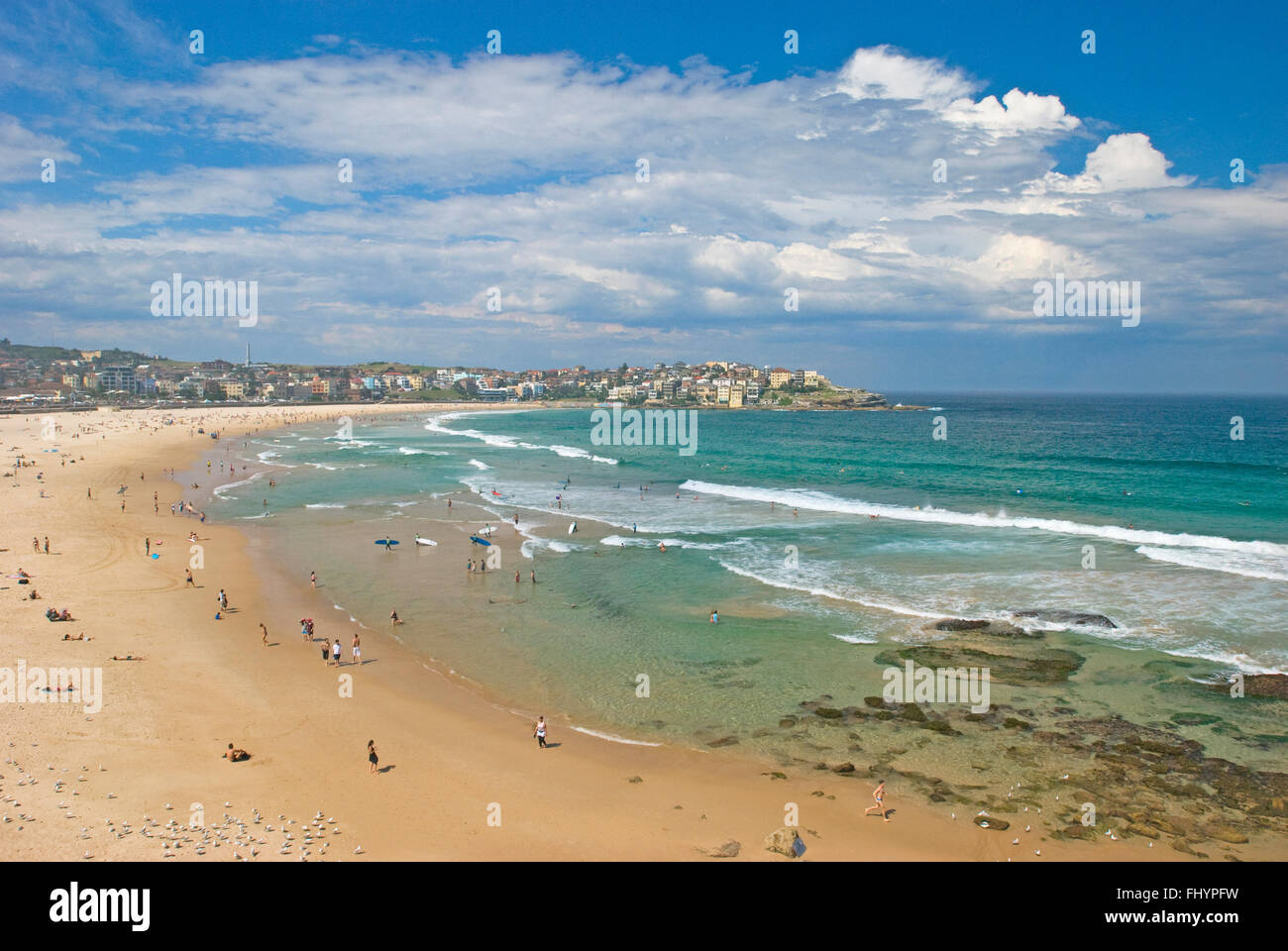 La plage de Bondi, Australie Banque D'Images