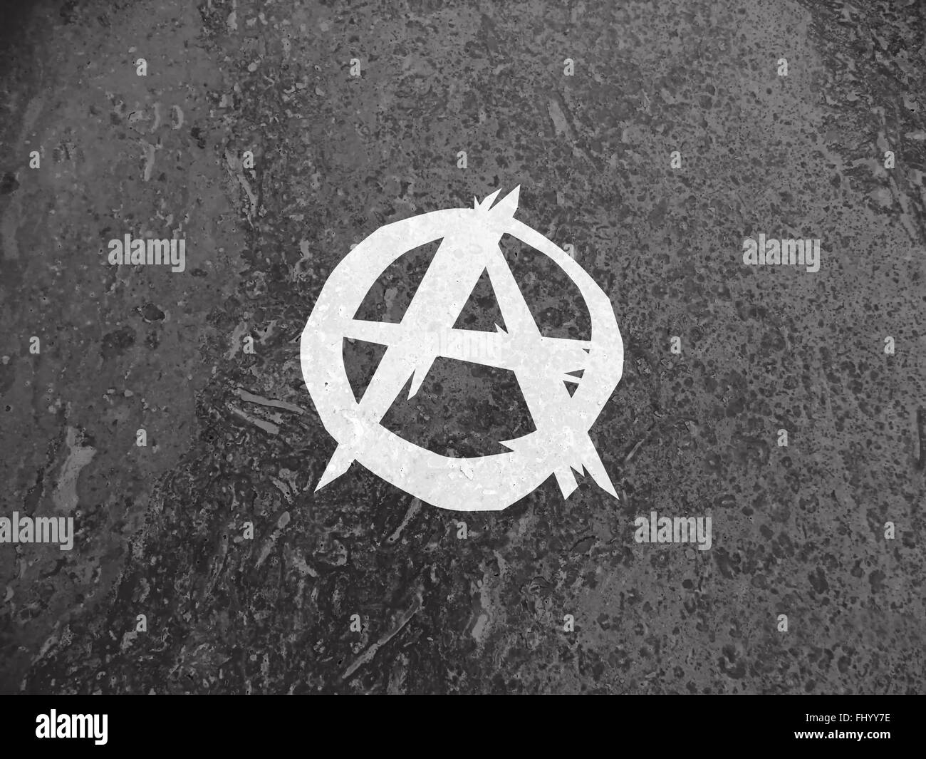 Signe de l’anarchiste Banque D'Images
