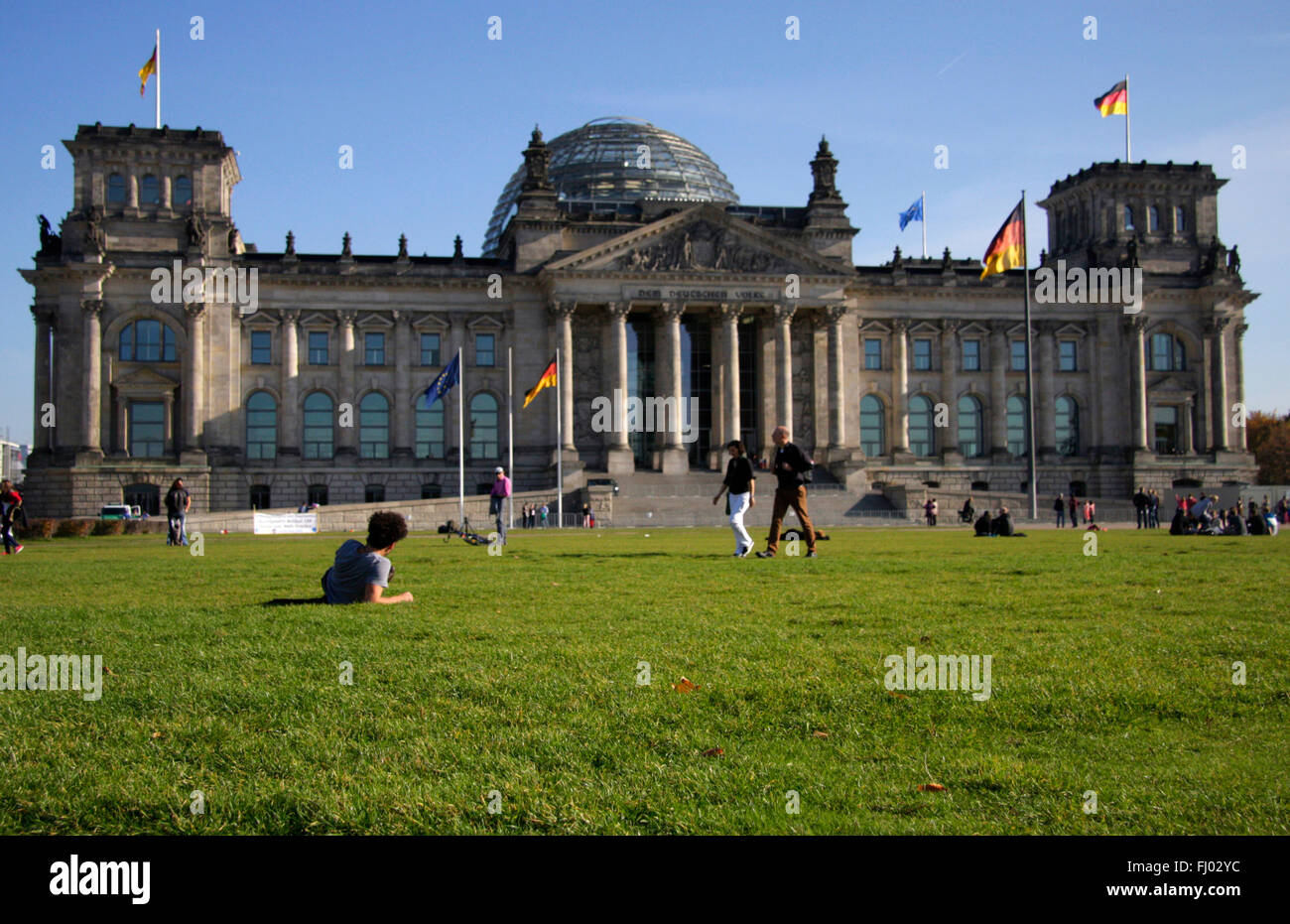 Reichstagsgebaeude, Berlin-Tiergarten. Banque D'Images