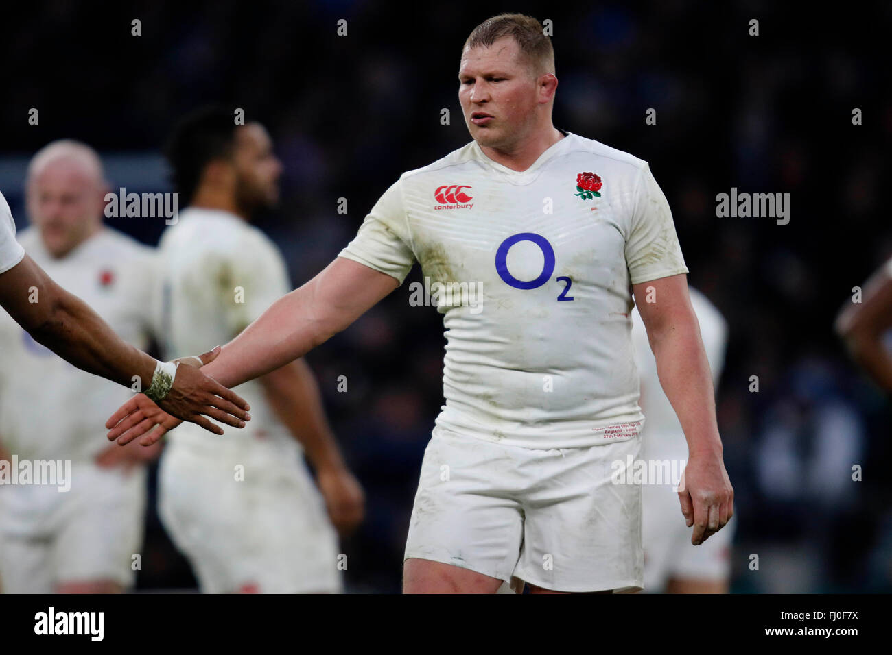 Dylan Hartley Angleterre Ru Rbs Six Nations Twickenham, Londres, Angleterre 27 février 2016 Angleterre / Irlande Ru Ru Rugby Rbs Six Nations Championship Le Stade de Twickenham, London, England © Allstar Photo Library/Alamy Live News Banque D'Images