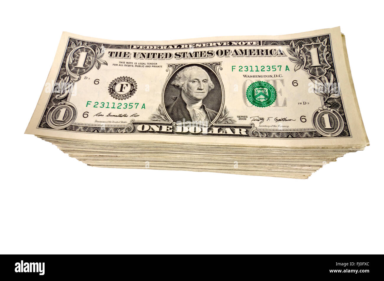 Big Stack of Dollar Bills Banque D'Images