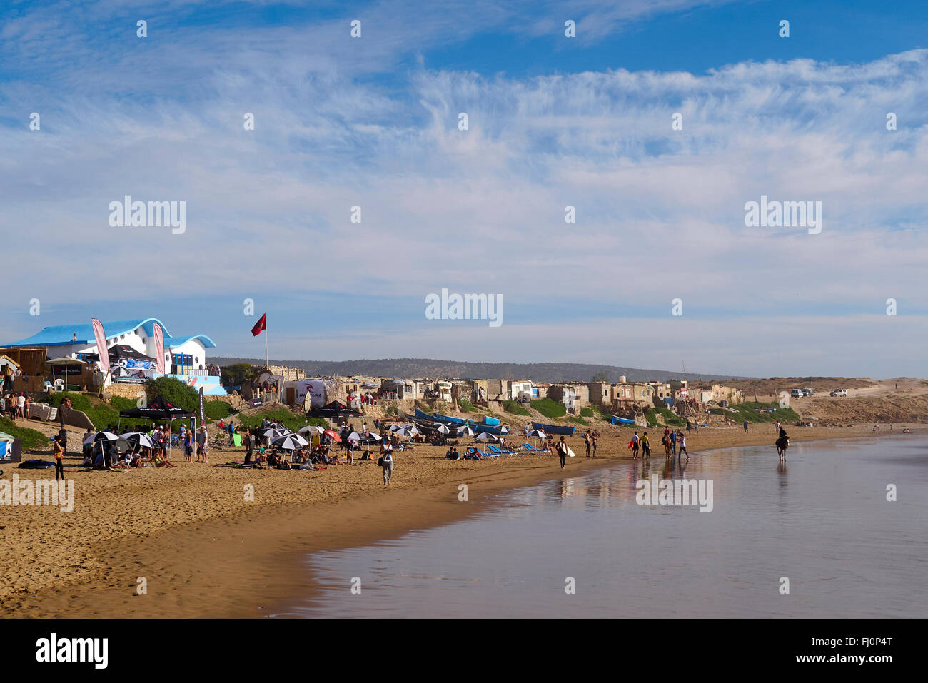 'Plage' Tamraght au Maroc Banque D'Images