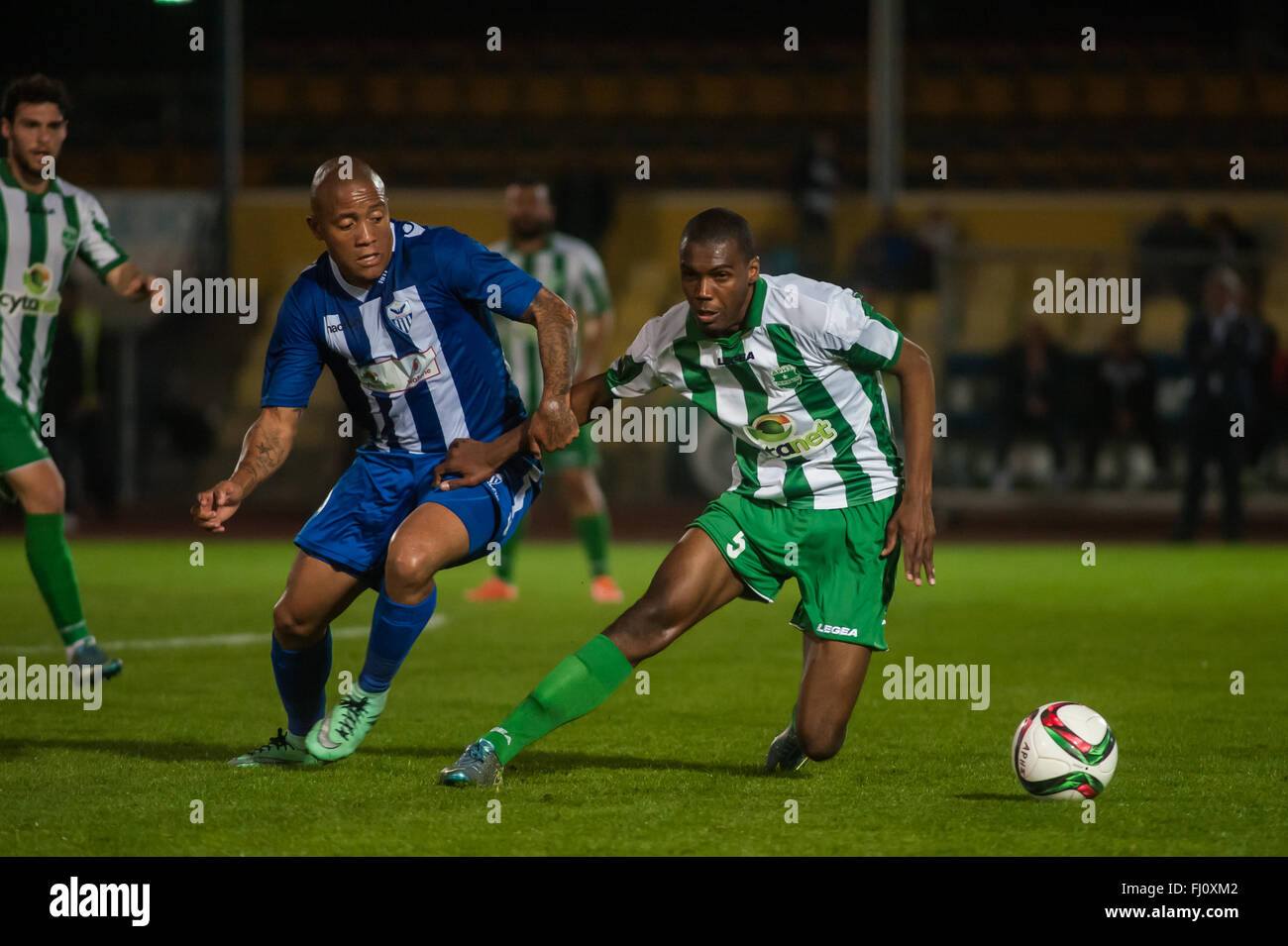 FC Aris Limassol Famagouste FC Joueuse v 0-0,27/02/2016 Banque D'Images