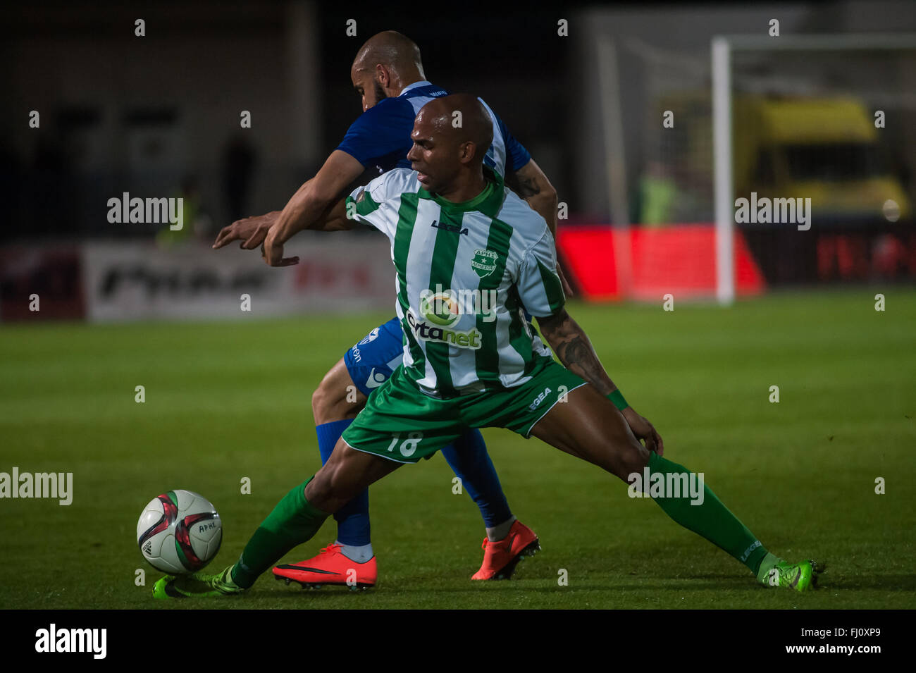 FC Aris Limassol Famagouste FC Joueuse v 0-0,27/02/2016 Banque D'Images
