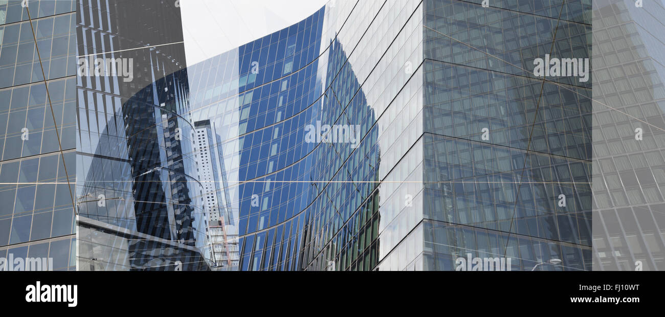 La construction de la ville, paysage urbain, Montage, Montage Ville gratte-ciel Banque D'Images La construction de la ville, paysage urbain, Montage, Montage Ville gratte-ciel Banque D'Images