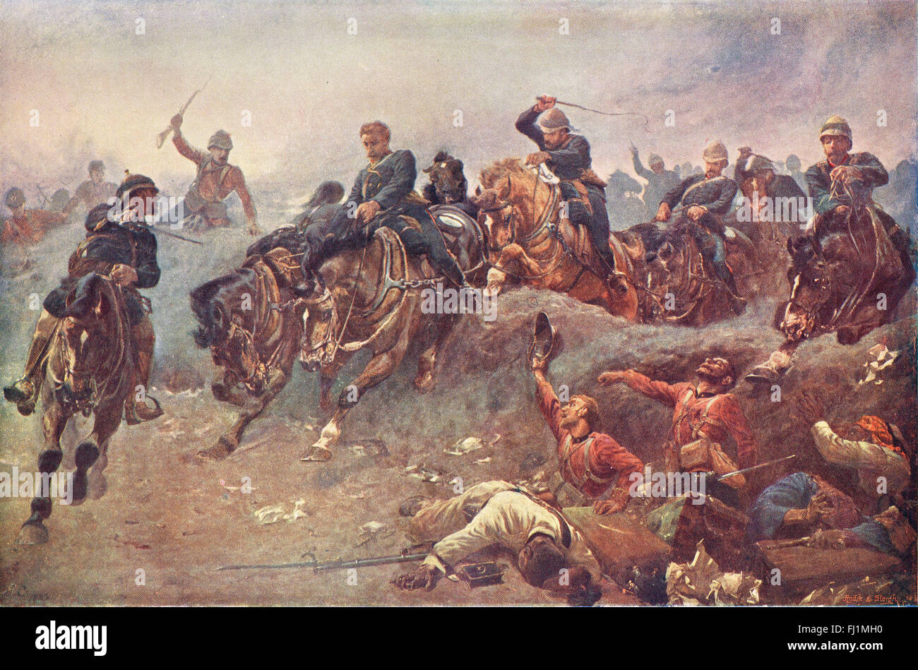 Bataille de Tel-El-Kebir 1882 Banque D'Images