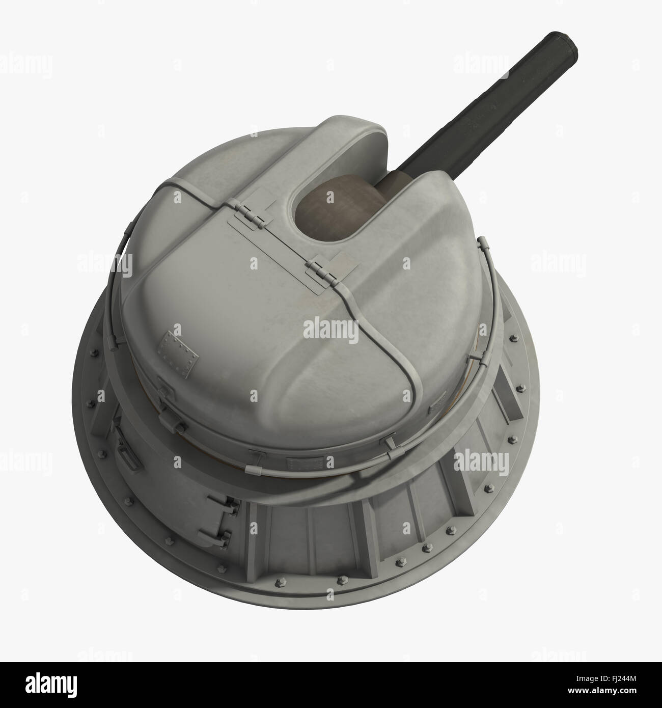 Naval automatique Système d'armes de proximité. Modèle 3D. Banque D'Images