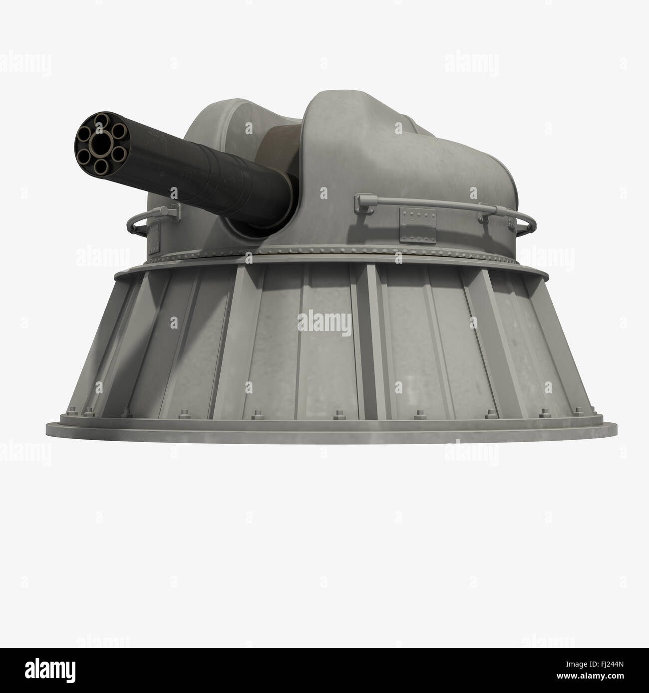 Naval automatique Système d'armes de proximité. Modèle 3D. Banque D'Images
