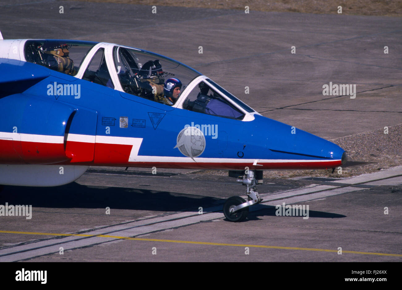 La Haute Saône (70), base aerienne de Luxeuil Saint Sauveur, la Patrouille de France, Alpha Jet // France, la Haute Saône (70), de l'air ba Banque D'Images