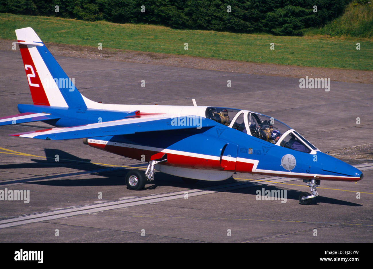 La Haute Saône (70), base aerienne de Luxeuil Saint Sauveur, la Patrouille de France, Alpha Jet // France, la Haute Saône (70), de l'air ba Banque D'Images