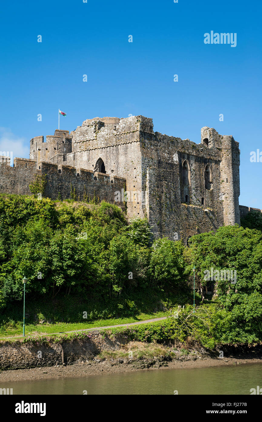Château de Pembroke, dans le sud du Pays de Galles Banque D'Images